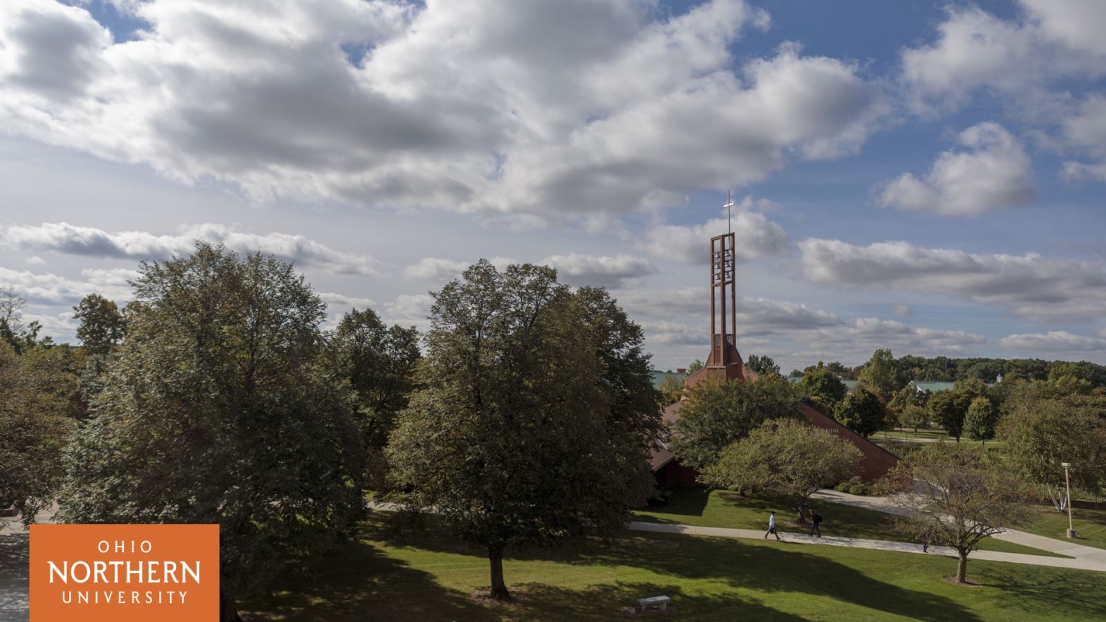 Ohio Northern University Campus with text 'Visit Ohio Northern University'